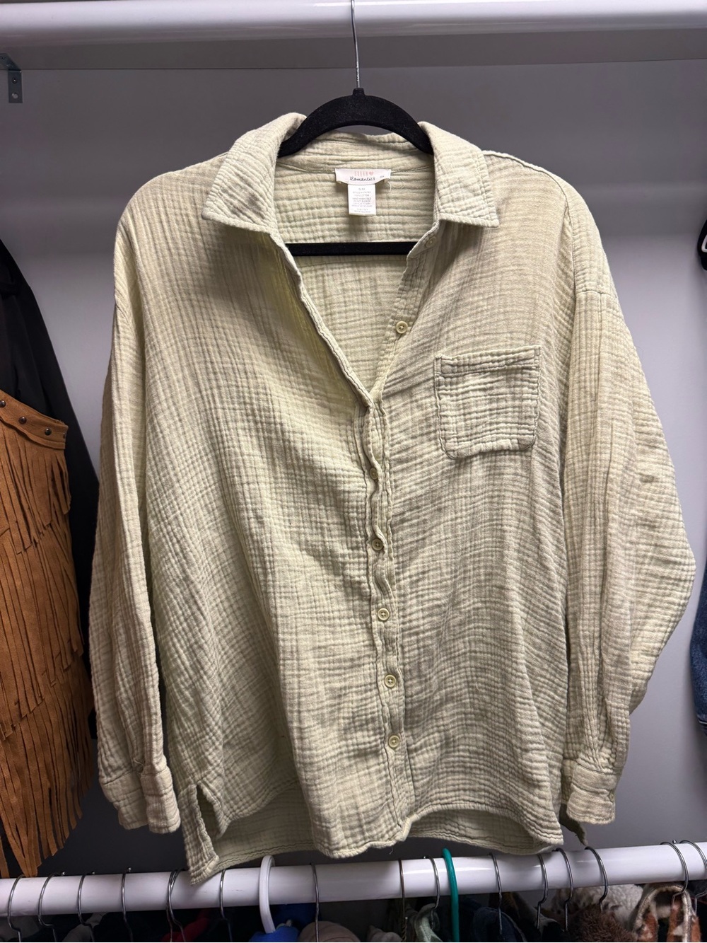 Sage Green Button Down Shirt
